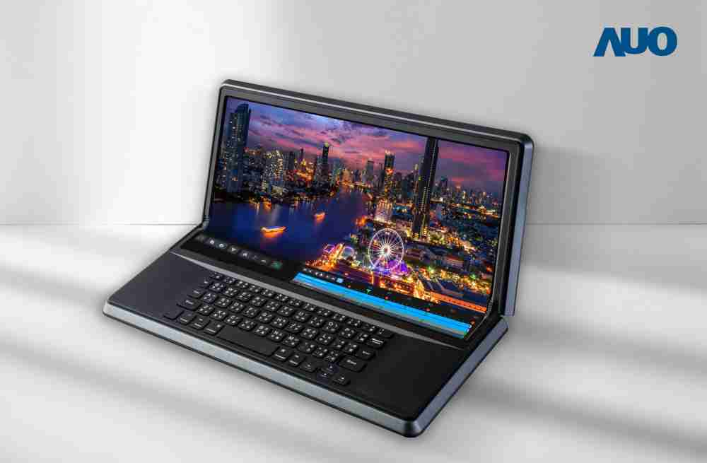 尊龙z614.6吋Micro LED折迭显示屏幕，，搭配半径4mm的弯折绞炼，，，，以及高画素、、高亮度、、、、高对比度的显示技术特点，，，，即便在大视角下仍保有绝佳色相与亮度